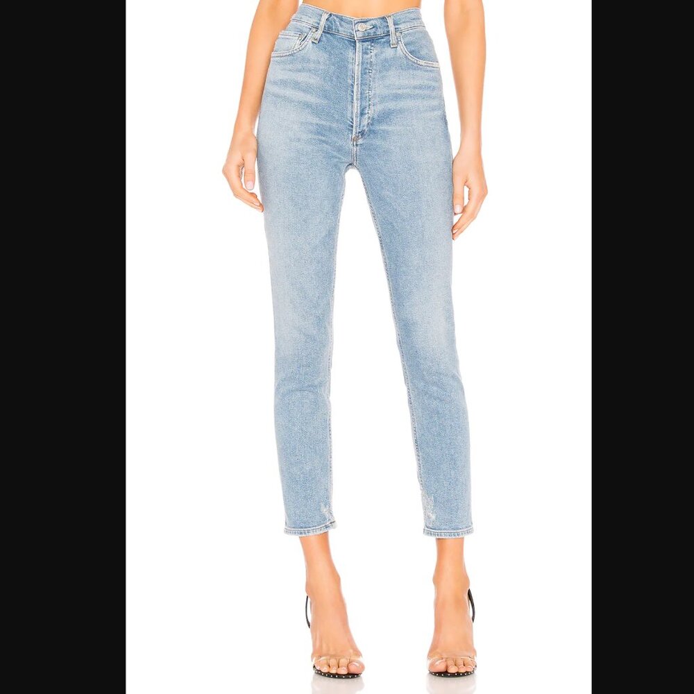 AGOLDE Nico High Rise Slim Fit Denim Jeans Women's 25